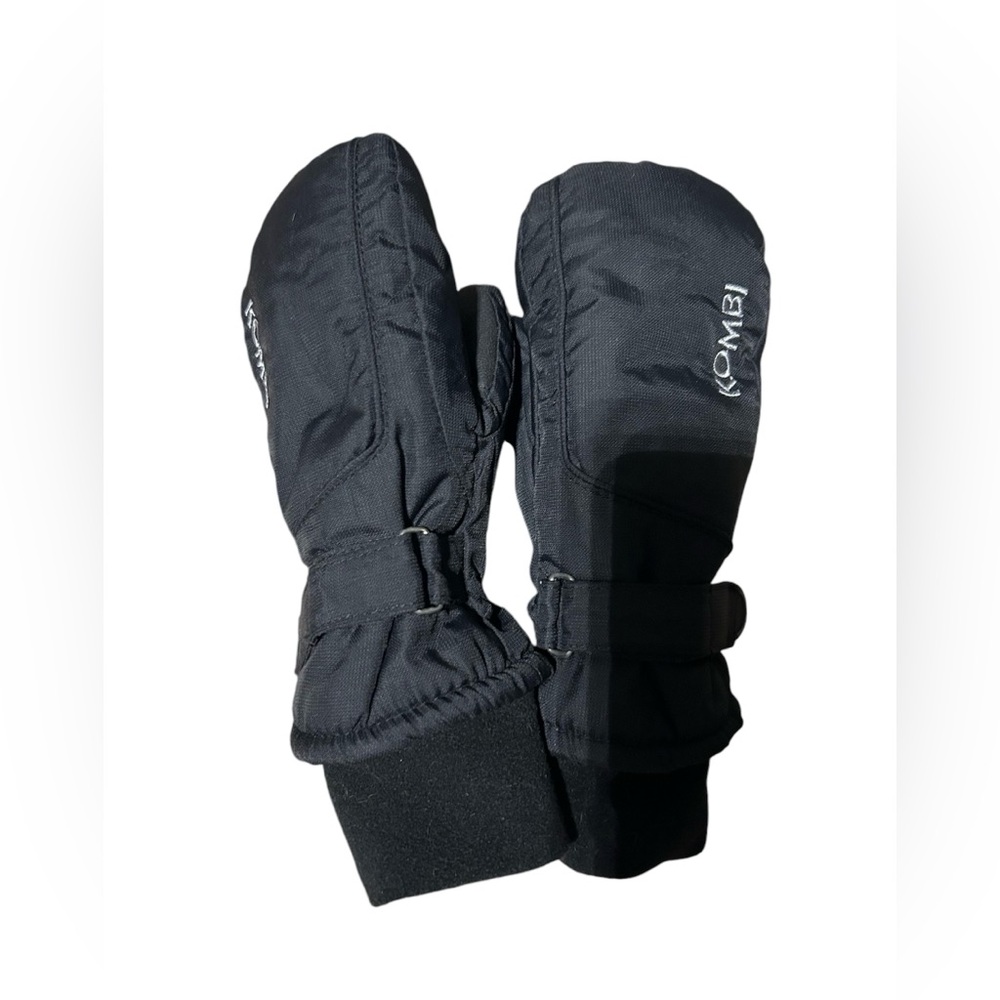 Kombi black junior mitts. La Nancy Greene Jr Mitt.
